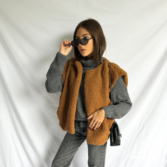 Gilet Nana Camel